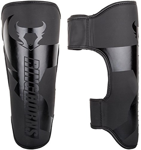 Ringhorns, Charger Protège-Tibias, Homme, XL, Noir/Noir