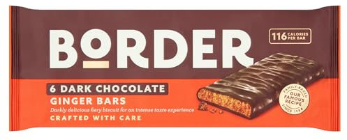 Border Dark Chocolate Ginger bars, 144 g