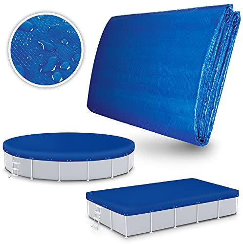 tillvex Bâche de piscine rectangulaire - 300 x 200 cm - Résistante aux UV et aux déchirures - Bâche solaire pour piscine