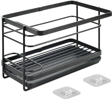 Metaltex 352900000 Hållare Kök, Stål, Svart