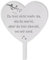 Dolorino Grabstecker Edelstahl Herz mit Spruch | Du bist Nicht mehr da | Grabschmuck | in Liebe für einen geliebte Menschen | eine wetterfeste Erinnerung aus Edelstahl | 28cm