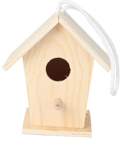YARNOW Bausatz Vogelhaus Aus Holz Zum Selbermachen Und Bemalen Für Junge Mädchen Naturmaterialien Handgefertigtes DIY Spielzeug Heimdekoration Oder Partygeschenk