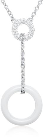 Kette 925er Silber Zirkonia Keramik