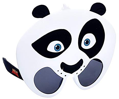 Sun-Staches Kung Fu Panda Official Po Sunglasses, Costume Party Favor Shades | UV400 | One Size Fits Most