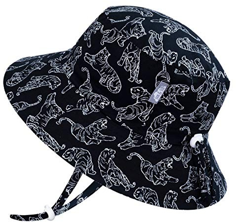 Jan & Jul Baby Fischerhut für Jungen mit Verstellbarem Kinnriemen (Tiger, 6-24 Monate)