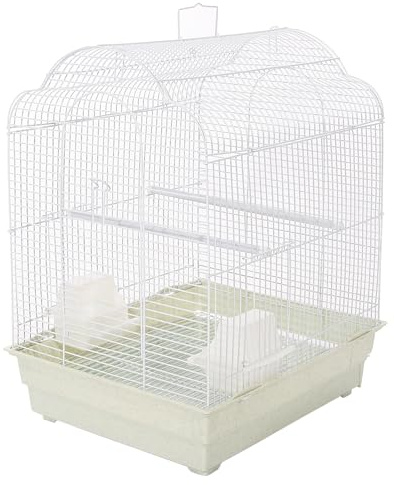 KCT Rosario Plus Small Exotic Portable Bird Cage - White