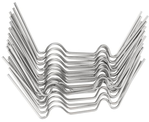 Uxcell 50pcs Greenhouse Glazing Clips, 95mm Stainless Steel W Type Greenhouse Glazing Wire Clips