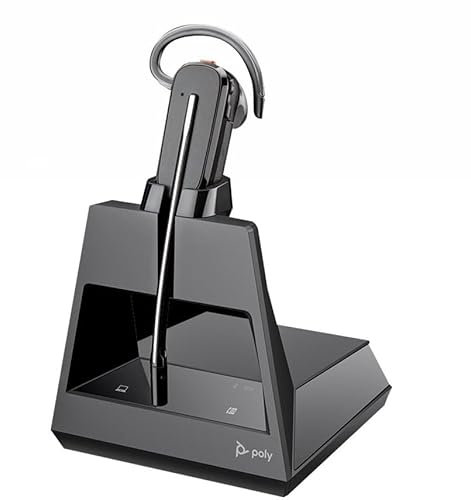 Poly Voyager 4245-M Office - Voyager 4200series - Headset - konvertierbar - Bluetooth - kabellos - aktive Rauschunterdrückung - Adapter USB-A via Bluetooth - Schwarz - Zertifiziert für Microsoft Teams