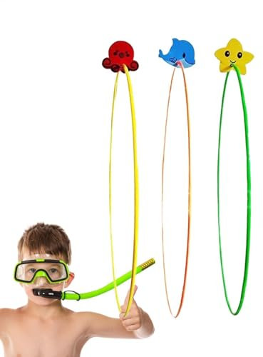 Generisch Schwimmen durch Ringe Spielzeug, Poolspielzeug Tauchringe - 3X Unterwasserpool -Schulungsprogramm,Hochstabilität Schwimmspiele Wassersportringe für Kinder im Alter von 4 bis 12 Jahren