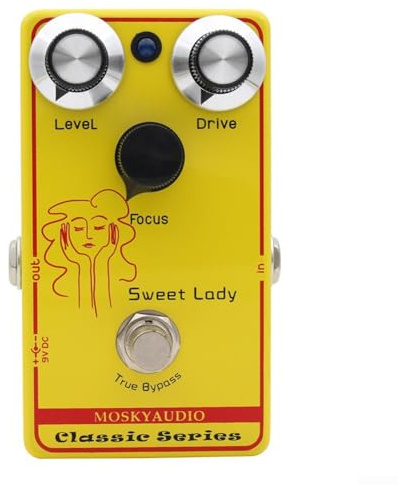 Pédale de distorsion Overdrive vintage, pédale d'effet de distorsion de guitare électrique, pédales de guitare basse avec boost pour punk pour guitare électrique (A)
