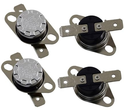 Termostato bimetallico 2 pezzi KSD301 0~350C 10A Interruttore di temperatura Controllo termico Gradi Celsius Ripristino automatico 75 85 95(350C-Ceramic)