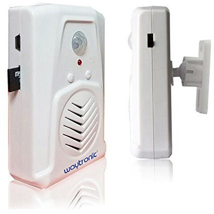 Microsound Mini PIR Motion Sensor Activated Voice Reminder Multiple Recorded Sounds Player for Shop Store Factory Supermarket Special Sound Effect