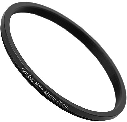 Anelli step-down Ø da 82 a 77 mm di diametro, Compatibili con obiettivi di marche come Canon, Sony, Nikon, Fujifilm, anello adattatore per filtri obiettivo della fotocamera, Anello step-down alluminio