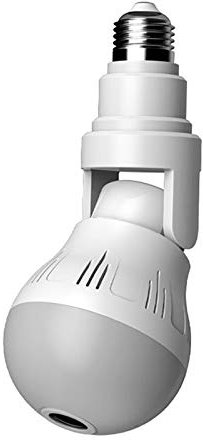 Fransande 360 grados LED Light WiFi Camera 1080P Panorama Security CCTV Bulb Camera Fisheye Two-Way Intercom Night Vision Camera