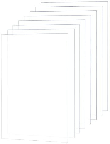 OLYCRAFT 30 Sheets 0.4mm Plastic Board Picture Frame Replacement Transparent Acrylic Sheet 6x4 Inch Plastic Clear Protective Sheets for Photo Frame and Projects Display