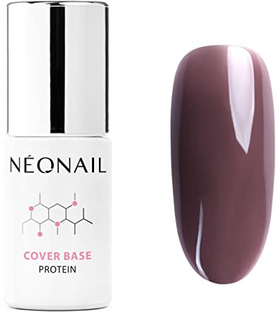 NÉONAIL UV Nagellack - Base Coat Gel UV - Modeling Cover Base Protein Mauve Nude 7,2 ml - Unterlack Für Nägel Lack Gel