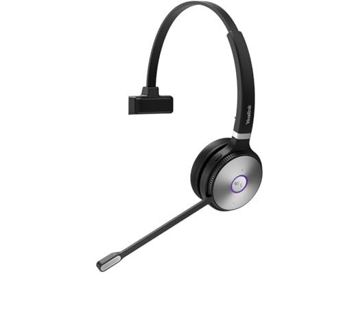 Yealink WHM621T Casque sans Fil Arceau Bureau/Centre d'appels Noir