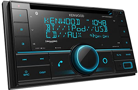 Kenwood DPX505BT Dual Din Sized CD Receiver with Built-in Bluetooth (Renewed)