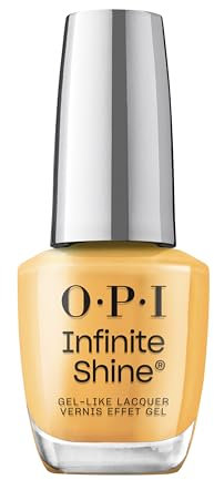 OPI Infinite Shine Nail Polish - Ready, Sunset, Glow - Gel Like & Long Lasting Crange Crème Nail Polish - with Pre-Cured Gel Technology & OPI Pro-Wide Brush (15ml)