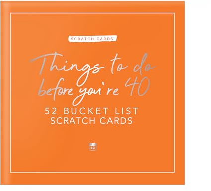 Gift Republic Things To Do Before You're 40 skrapkort – personlig present till milstolpe födelsedag