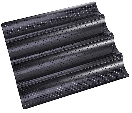 Holibanna Teglia Per Pane Francese Design Scanalato Strumento Di Cottura Antiaderente Per Uso Domestico Per Colazione E Tè Pomeridiano