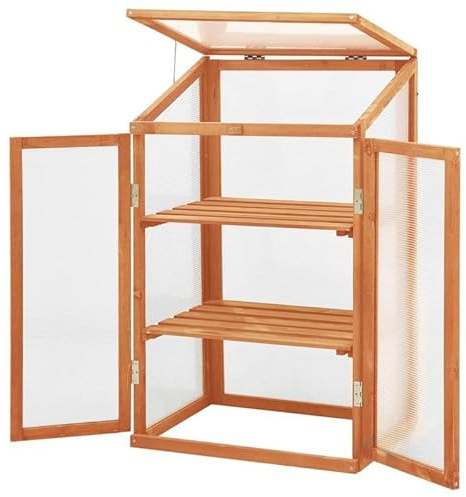 Garagematta av massiv gran med vattenbaserad lackering | 60 x 45 x 100 cm | robust och hållbar för inomhus- och utomhusbruk | perfekt som växthus eller terrassbeläggning