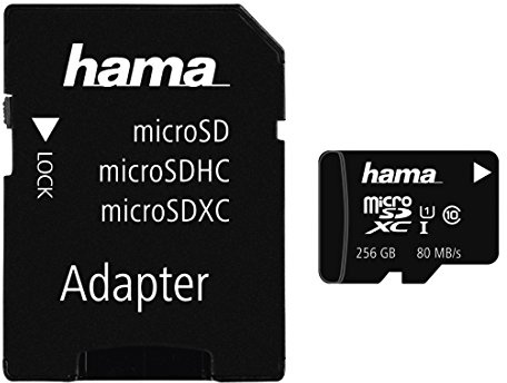 microSDXC 256 GB classe 10 UHS-I '80 MB/s + adattatore/Photo rpm