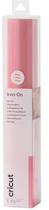 Cricut HTV Heat Transfer Vinyl | 30.5 cm × 0.6 m | Pink | Iron-On HTV Vinyl for Fabric, Perfect for Custom T-Shirts & DIY Clothing