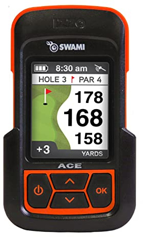 Izzo Golf Swami Ace Handheld Golf GPS Rangefinder - Orange