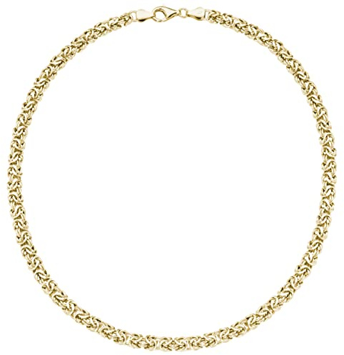 Smart Jewel Kette Königskette, Oval, Silber 925 Gold, 45 Cm 925 Sterling Silber