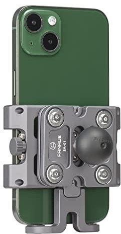 FANAUE CPC-DG09SA Handyhalterung mit 1 Kugel, Kompatibel mit RAM Halterung B Größe Doppelsockelarm und Motorrad Handyhalterung für 5,5-7 Phones mit stoßdämpfenden Eigenschaften Robust und stabil.