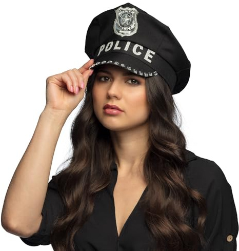 Boland 33009 - Casquette de policier, couvre-chef, accessoire pour costumes, accessoire pour costume de police, carnaval, JGA ou fête à thème