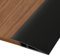 Hengrongshen PVC Türschwellen Leiste, 2M * 7CM Übergangsprofil Selbstklebend, Übergangsleiste Boden Höhenausgleich Abdeckleiste für Parkettböden Laminate Schwellen (Schwarz, für 10mm bis 15mm)
