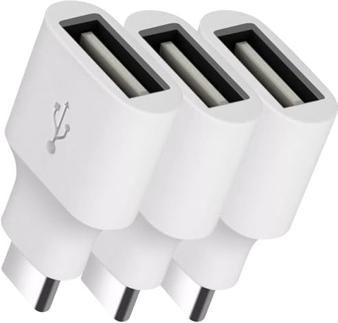 MacBook Pro USB Adapter 3 Pack,Thunderbolt 4 to USB OTG Converter for iMac,iPad Pro 5th Generation,iPad 10 10th Air 4 4th 5 5th,Mini 6 6th 7 7th Gen,Chromebook,Pixelbook,Microsoft Surface