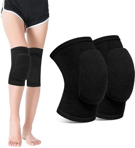 dinghaole 1 par de rodilleras elásticas para danza, voleibol, para bailarines, suaves, transpirables, para hombres, mujeres, niños, protección de rodillas, para baile, voleibol, fútbol, yoga, tenis