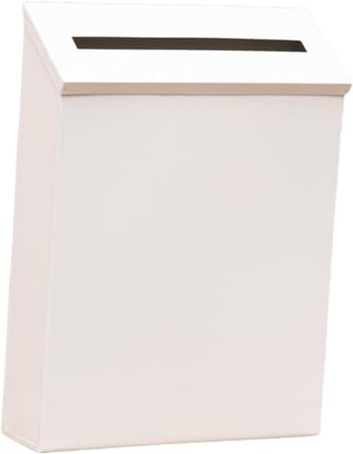 Cassetta Postale da Incasso, Moderna, Decorativa, di Grande capacità, in Metallo, per Porta d'ingresso Esterna (Colore: I) (H)