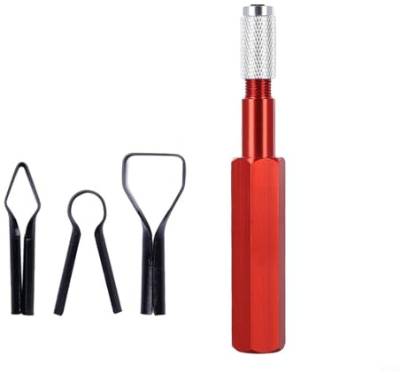 Floor Skiving Cutter Tool with 3 Blades for Construction Use, for Welding Line Smoothing and PVC Floor Corner Finishing (red)