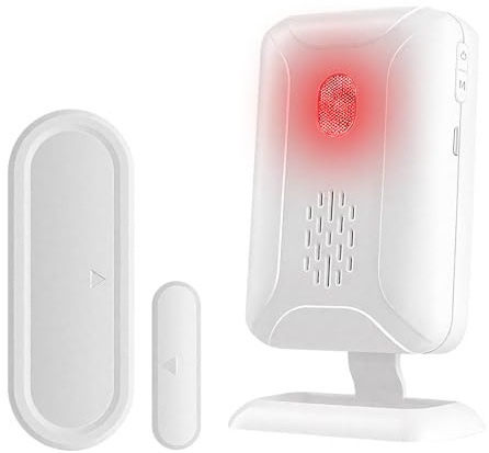 Door Chime,Door Chimes When Door Opens,Doorbell Chime,Door Alarms When Opened,Door Sensor with Mute Mode,4 Adjustable Volume,36 Chimes,600 Ft Range,Wireless Door Chime for Business/Home/Elderly/Store