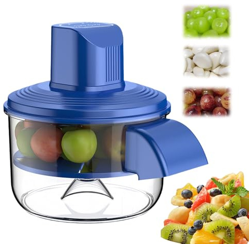 Electric Grape Peeling Machine, Electric Potato, Grape, Cherry Tomato & Garlic Peeler, Easy Peeling Kitchen Tool for Salad Prep & Picnic Use (Blue)