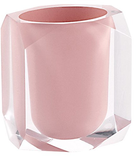 Gedy Chanelle portaspazzolini, resina, Rosa, 7 x 9 x 10,5