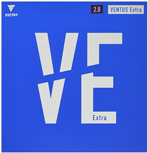 Victas 200030 Table Tennis Rubber Ventus Extra Black (0020) 1.8