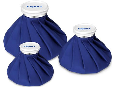 Bolsa de hielo para lesiones, reutilizable para frío, terapia de calor y frío y alivio del dolor con envoltura elástica y transpirable, 3 tamaños (6/9/11)