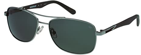 CAT 8023 Polarized Pilot Sunglasses for Men, 60 mm, UV400 Protection, Matte Silver