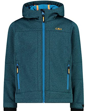 CMP Kinder Softshell Hoodie Jacke, deep Lake Mel., 164