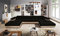 ALTDECOR Ecksofa in U-Form mit Schlaffunktion und Bettkasten Corner Sofa Bett Eckcouch Couch L-Form Schlafcouch Ausziehbar Wohnlandschaft Schlafsofa Cauchsofa - ANTU-M - 350x205x90cm Schwarz/Beige