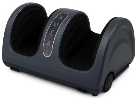 Medivon - Masseur Pieds Shiatsu Pure Complete Total MV-PURECOMPLETETOTAL - Chauffant Compression Air 3D Pétrissage - Voûte Plantaire Mollets Poignets - 48W