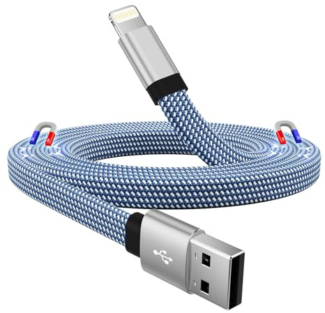 Magtame Câble iPhone Magnétique 1M, Chargeur Certifié MFi, Enroulé Lightning Résistant pour Charge Rapide, Compatible iPhone 13/12/11/Pro Max/XS/XR/X/8/7/7Plus/6s/6/SE