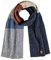 camel active Herren Dicker Strickschal aus einem Wollmix Blau, menswear-OS