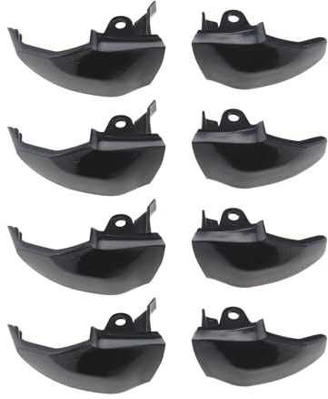 ECSiNG 4 Paar Spielkonsolen-Controller-Tasten LB RB Auslösetasten-Set Schwarz Ersatz Kompatibel mit Xbox One Wireless Controllern Standard Modell 1537