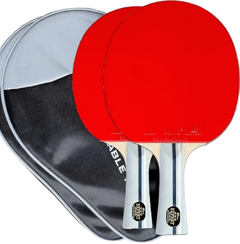 Palio Expert 3.0 Bordtennisrack och fodral | ITTF-godkända högpresterande pingisracketar för nybörjare | Maximal centrifugering och kontroll